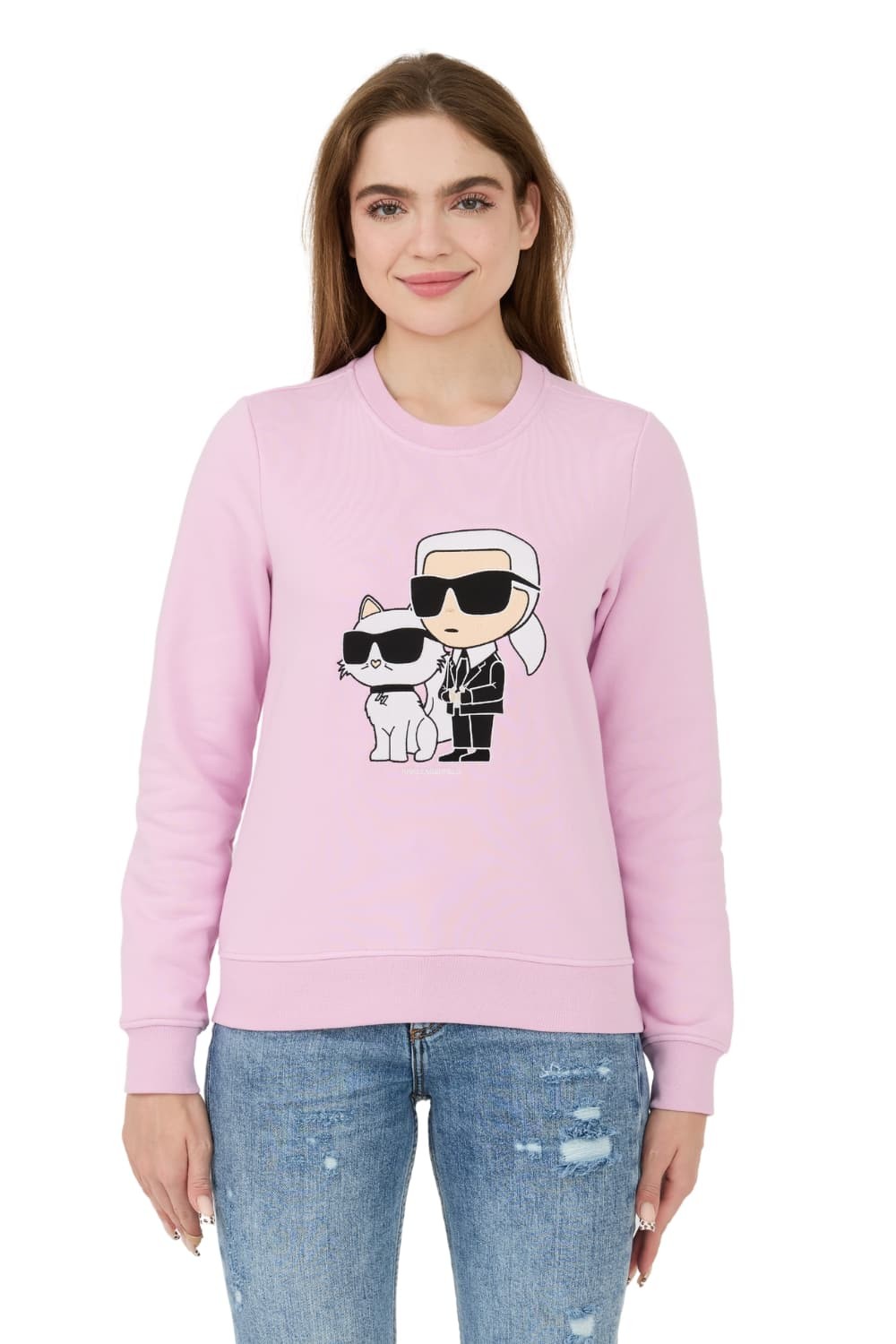 KARL LAGERFELD Lavender Iconic 2.0 Sweatshirt