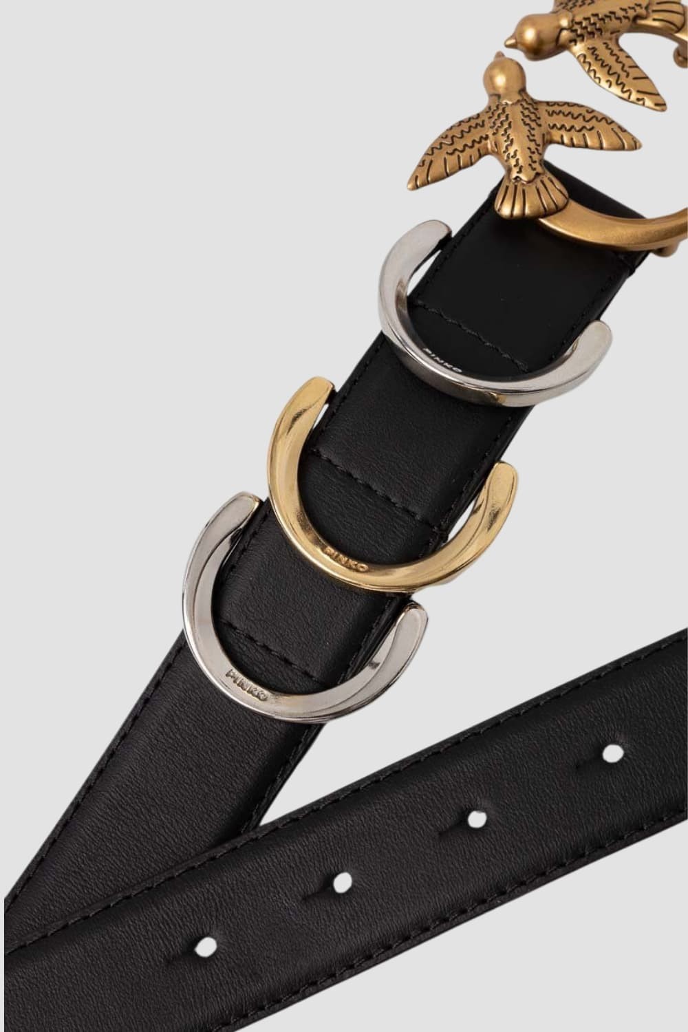 PINKO Black Cobain Belt H3