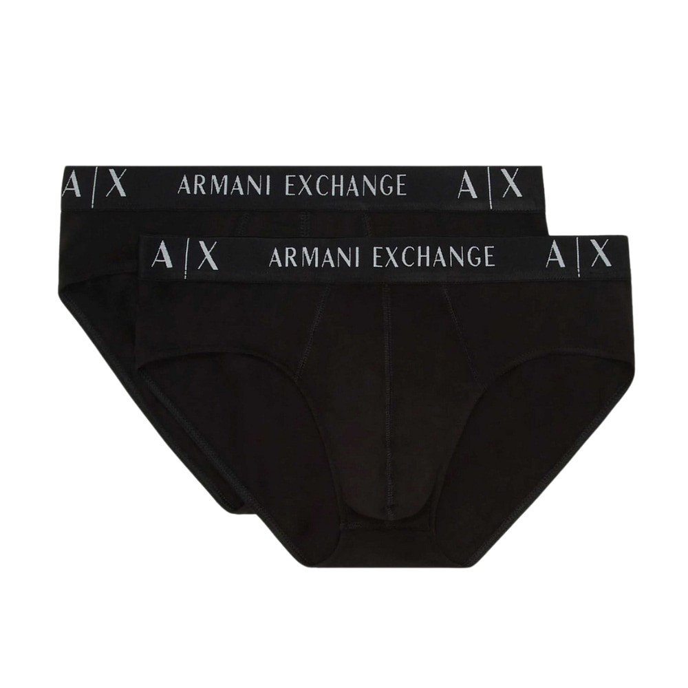 ARMANI EXCHANGE Чорні труси 2PACK