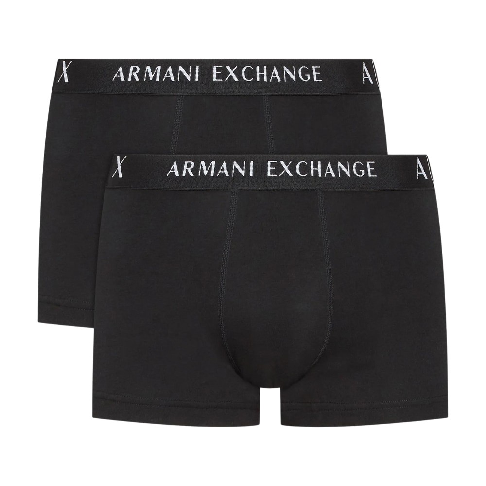 ARMANI EXCHANGE Czarne męskie bokserki 2PACK