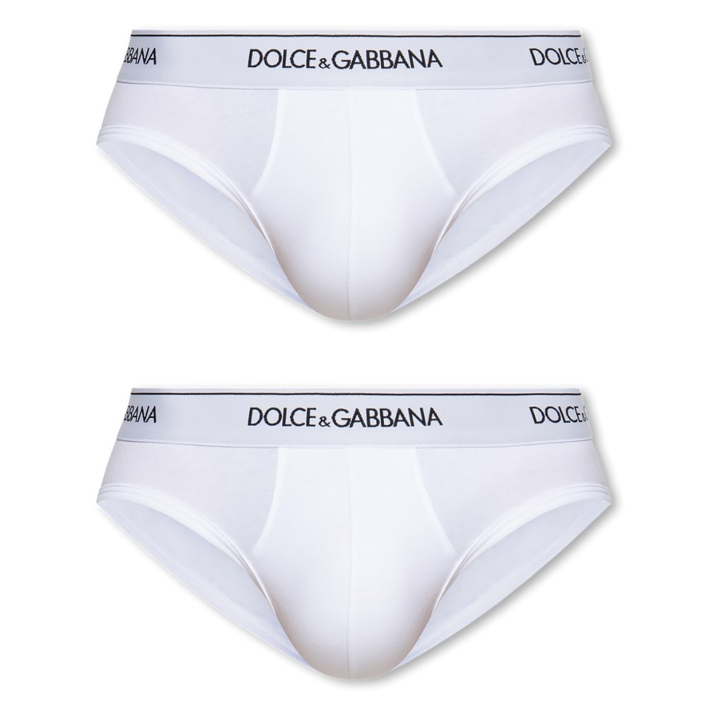 DOLCE & GABBANA Biały 2PACK slipów