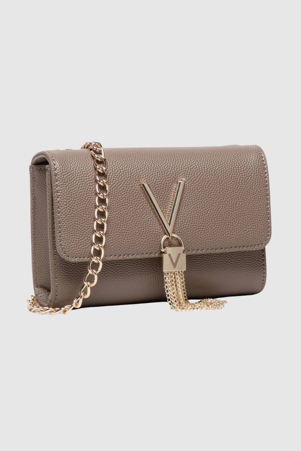 VALENTINO Small brown Divina Pochette clutch bag