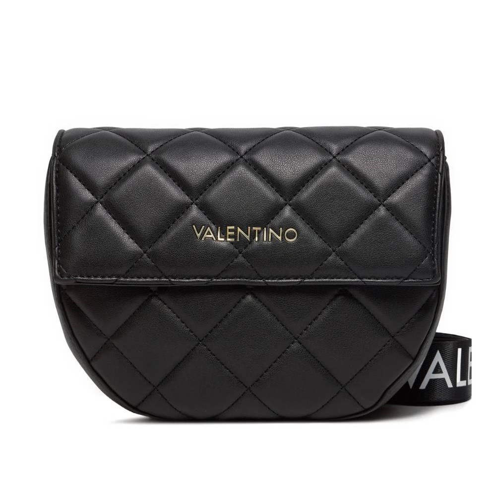 VALENTINO Pikowana czarna torebka Bigs Flap Bag