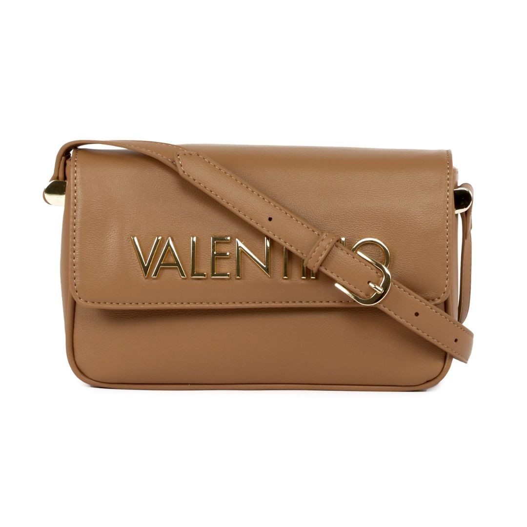 VALENTINO Brązowa listonoszka Caprice Flap Bag