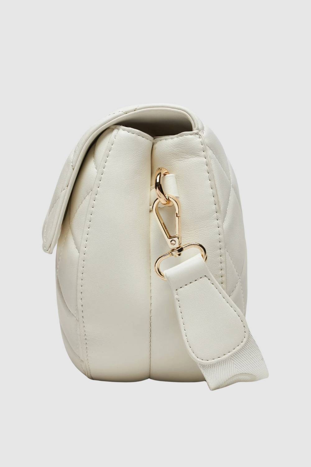 VALENTINO Pikowana biała torebka Bigs Flap Bag