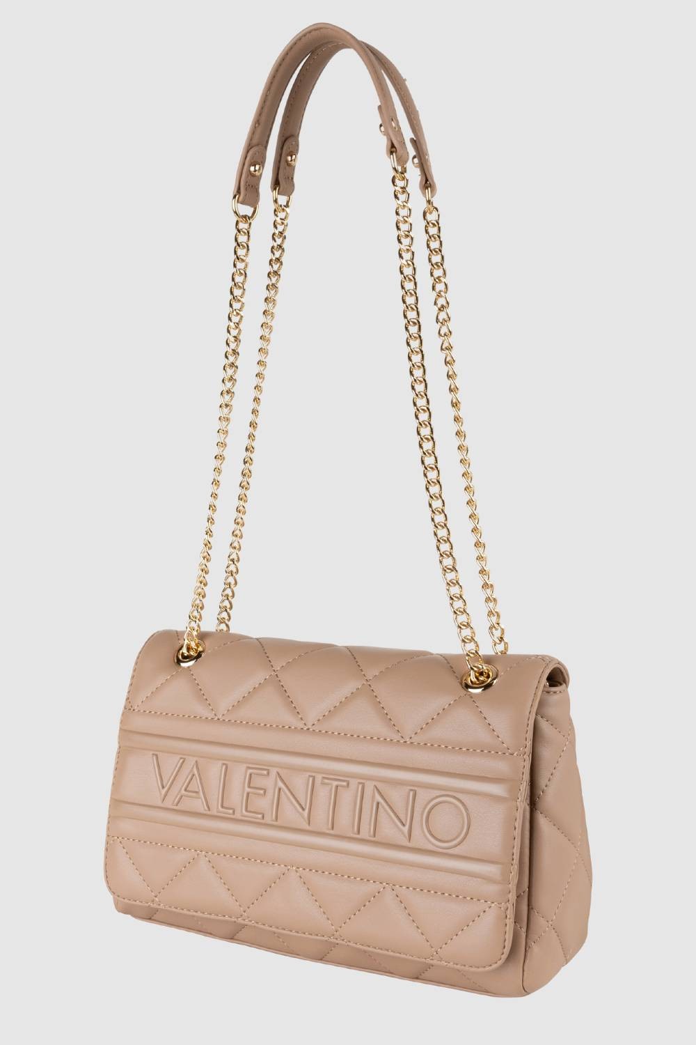 VALENTINO Beżowa torebka Ada Flap Bag