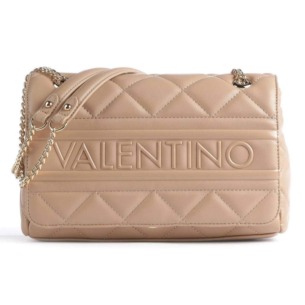 VALENTINO Beżowa torebka Ada Flap Bag