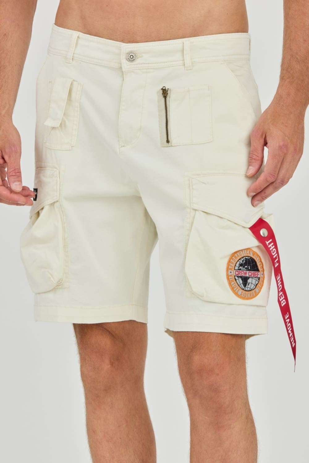 AERONAUTICA MILITARE Bej Shorts pentru bărbați Crew Chief