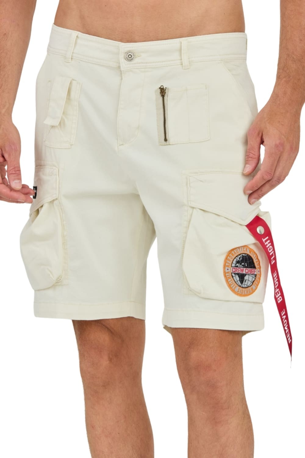 AERONAUTICA MILITARE Bej Shorts pentru bărbați Crew Chief