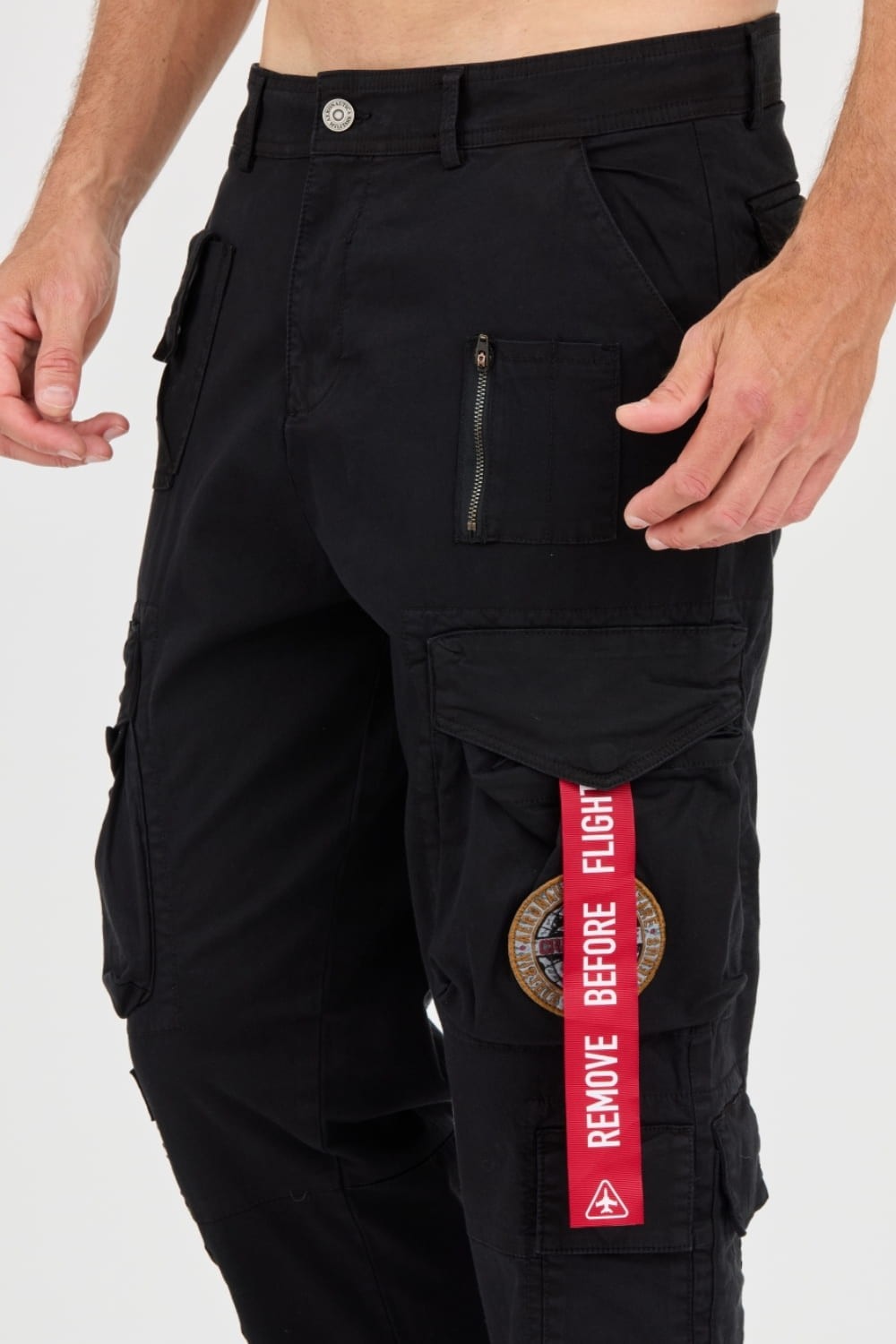 AERONAUTICA MILLITARE Black Crew Chief pants