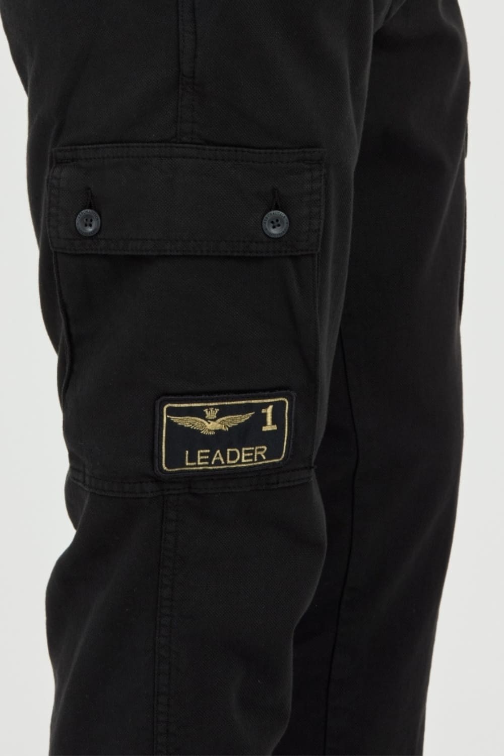 AERONAUTICA MILLITARE Black combat boots TROUSERS