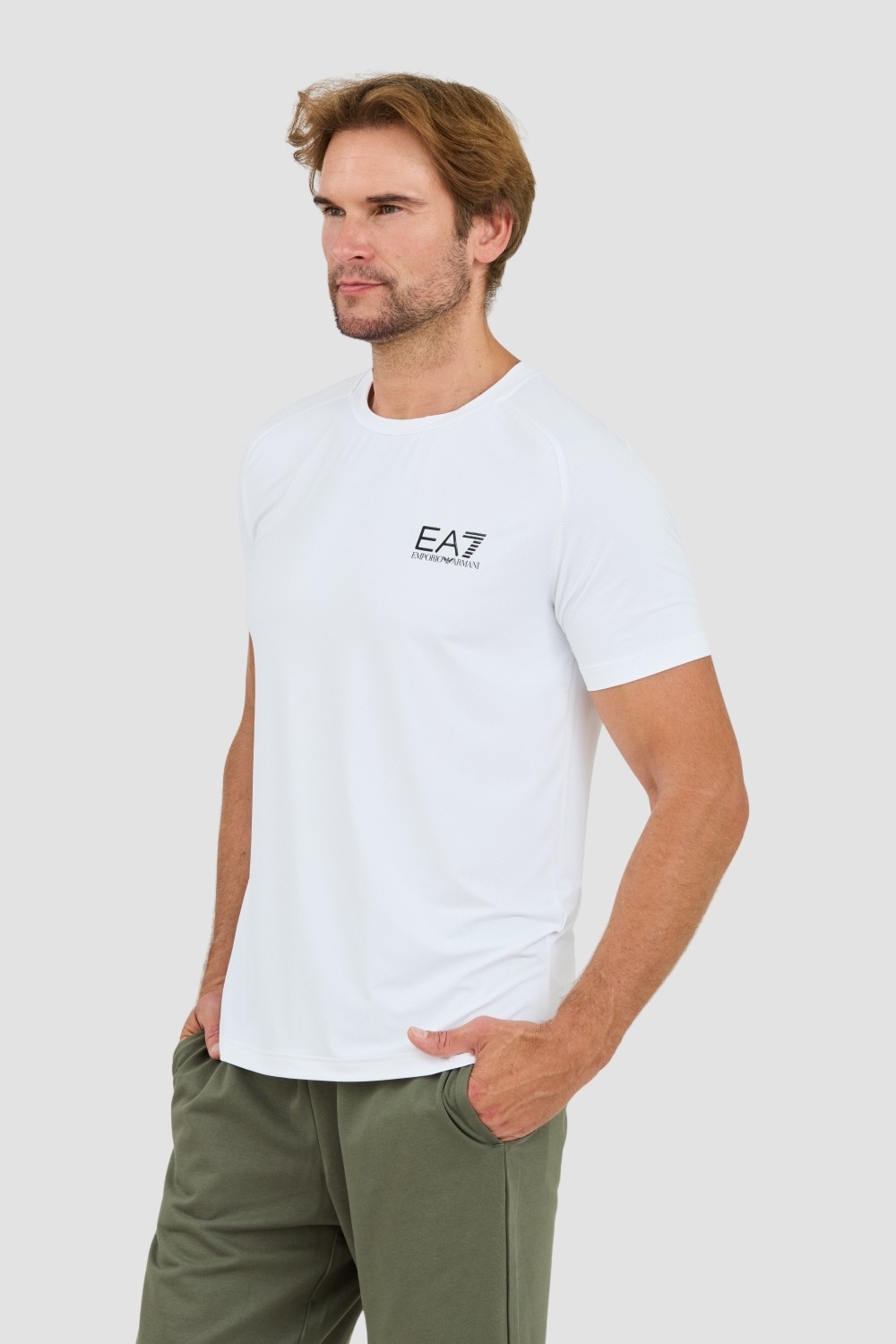 EA7 Biały t-shirt Ventus 7