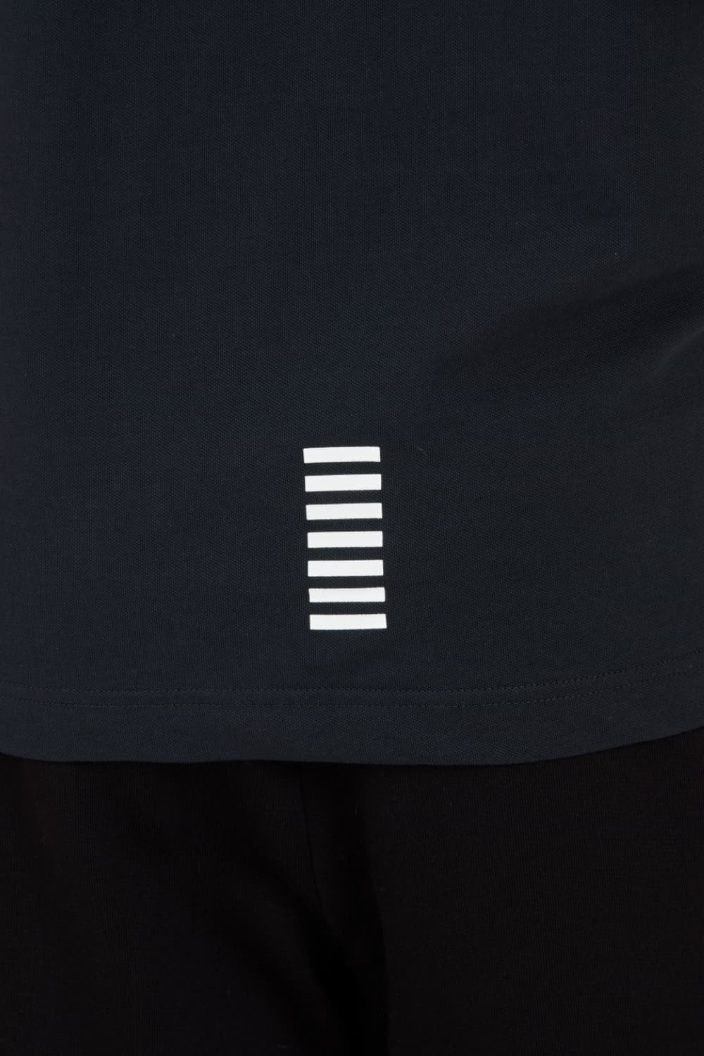 EA7 Granatowa męska koszulka polo