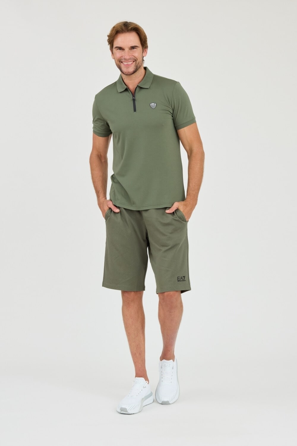 EA7 Green polo shirt