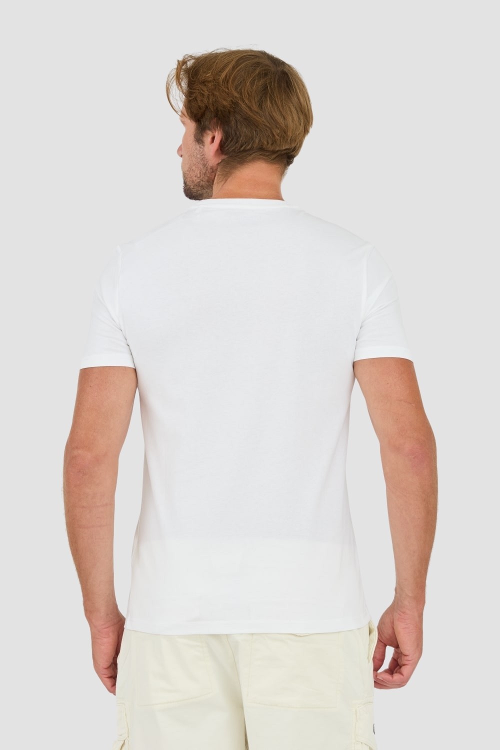 GUESS White t-shirt with embroidered logo