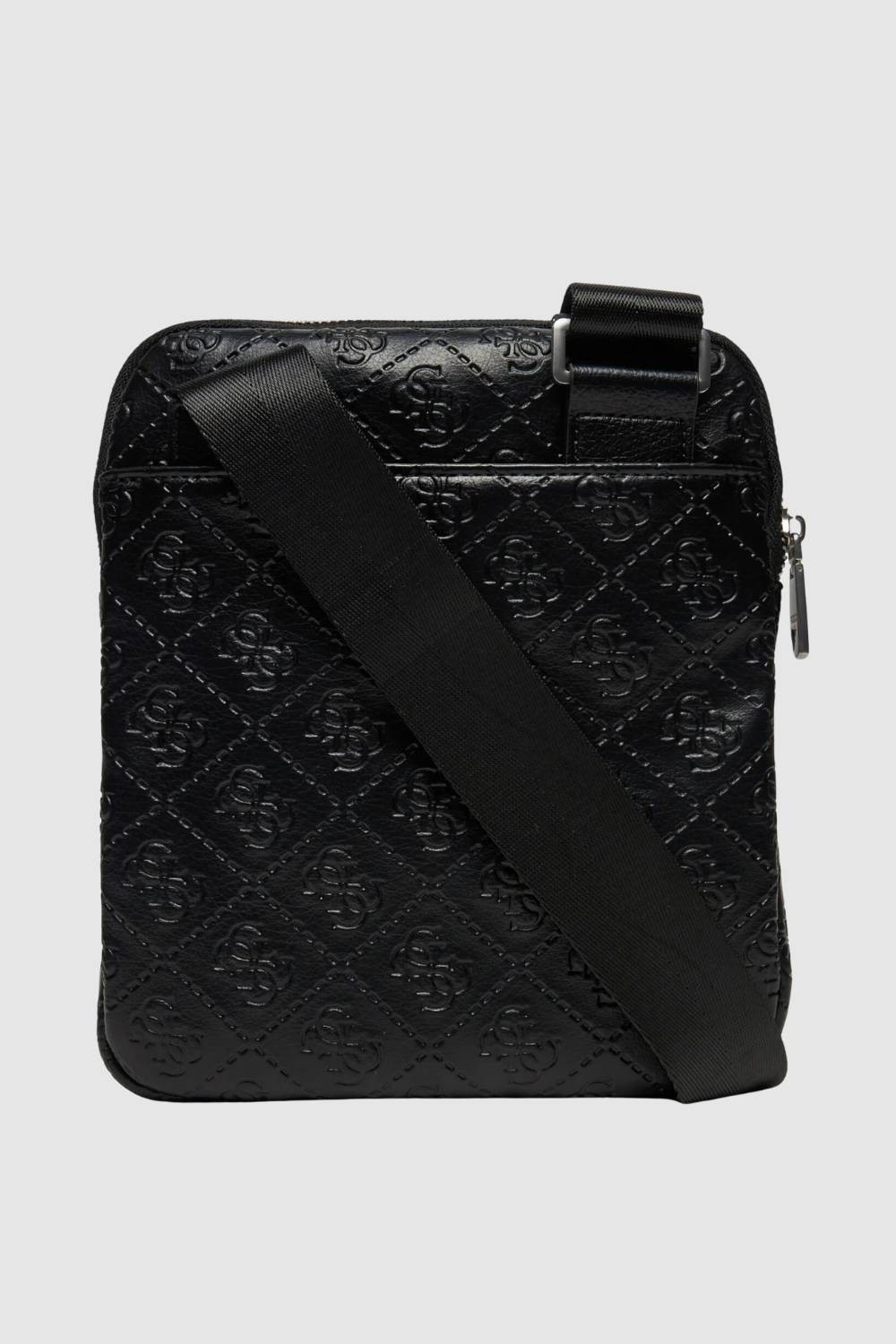 GUESS Logan Black Milano Crossbody Flat Bag