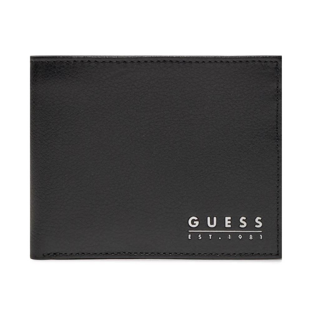 GUESS Black Men's Mestre Billfold Wallet