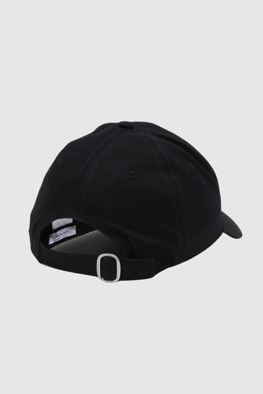 OFF-WHITE Black baseball cap with embroidered Off