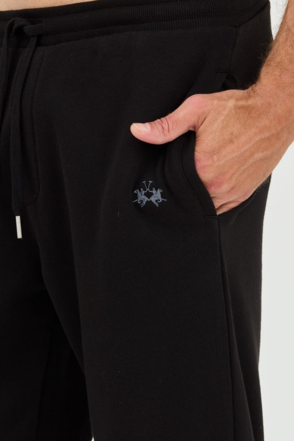 LA MARTINA Black sweatpants