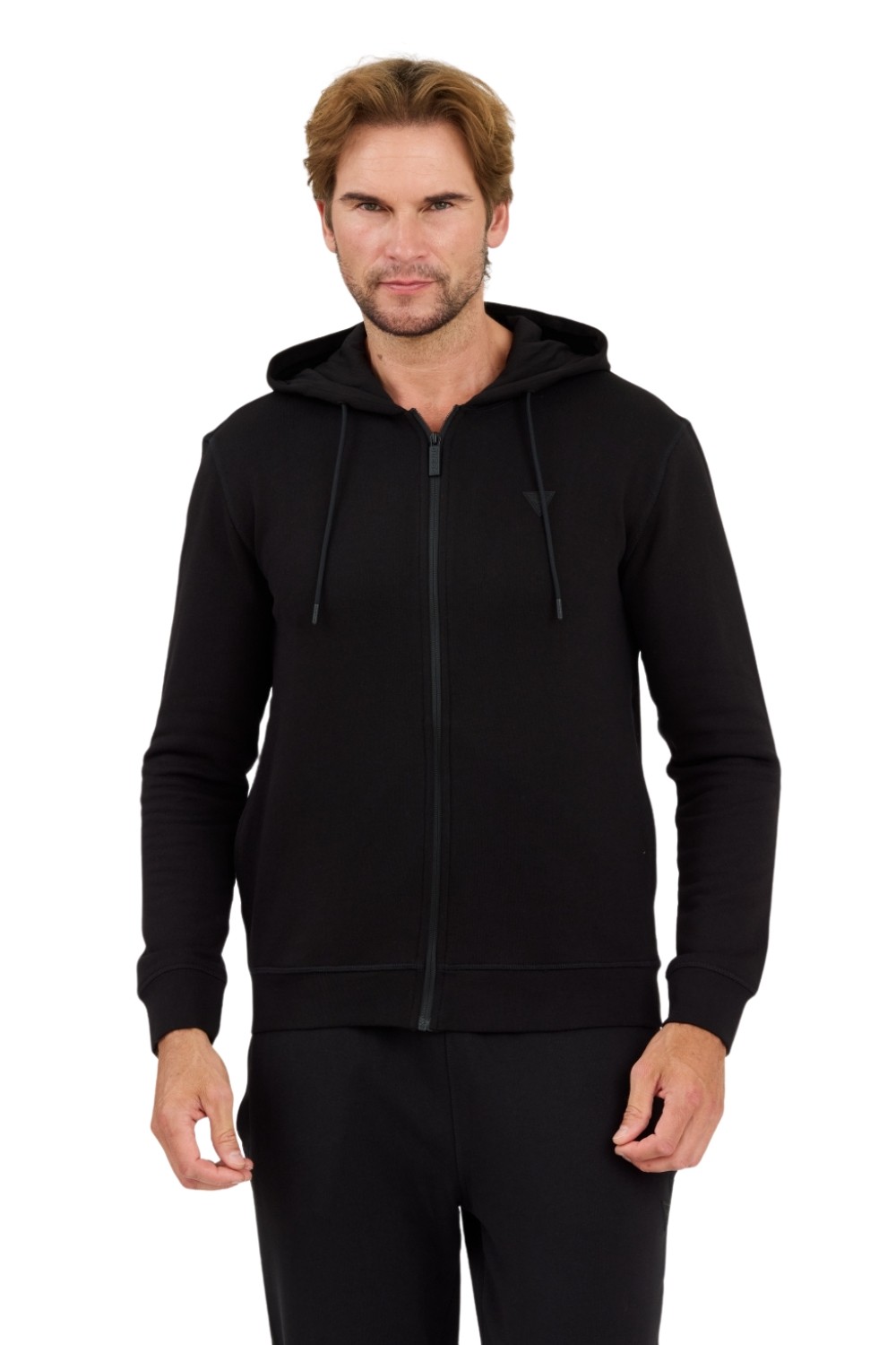 Hanorac cu glugă pentru bărbați GUESS Black