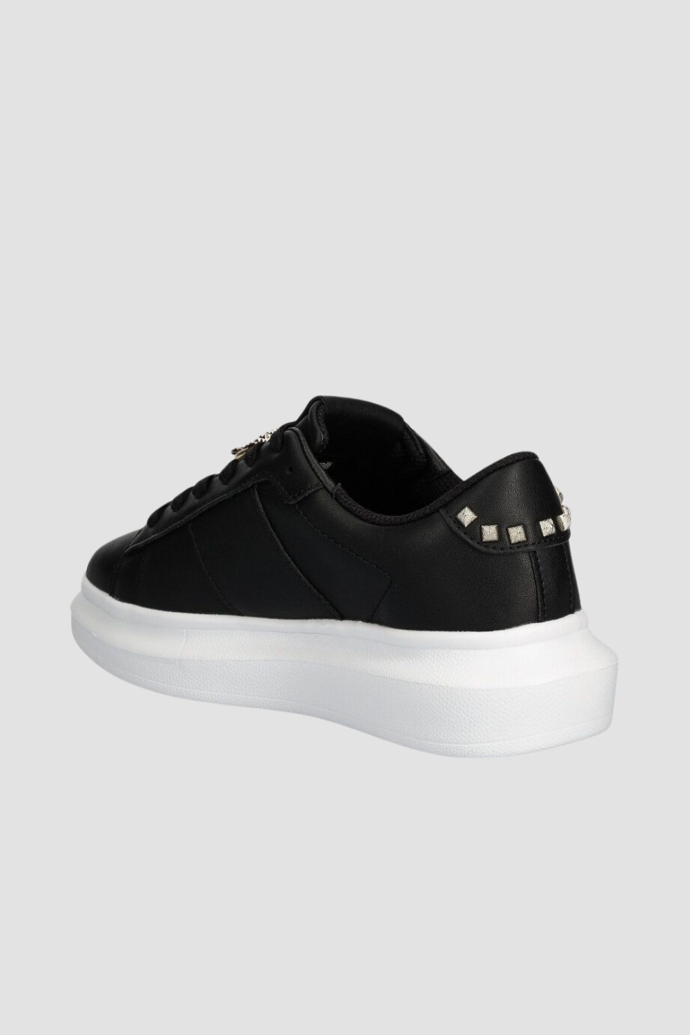 JUST CAVALLI Black leather FONDO URSA DIS sneakers. 3