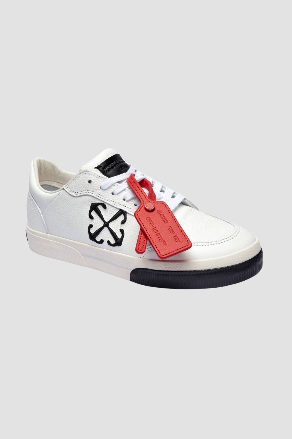 OFF-WHITE Białe sneakersy New Low Vulcanized Leather