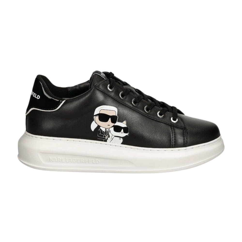 KARL LAGERFELD Czarne sneakersy KAPRI Twin NFT Lo Lace