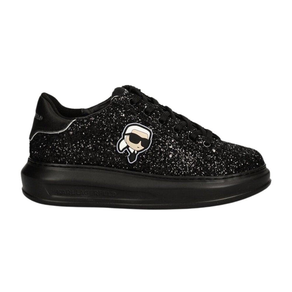 KARL LAGERFELD Black KAPRI Karl NFT Lo Lace sneakers