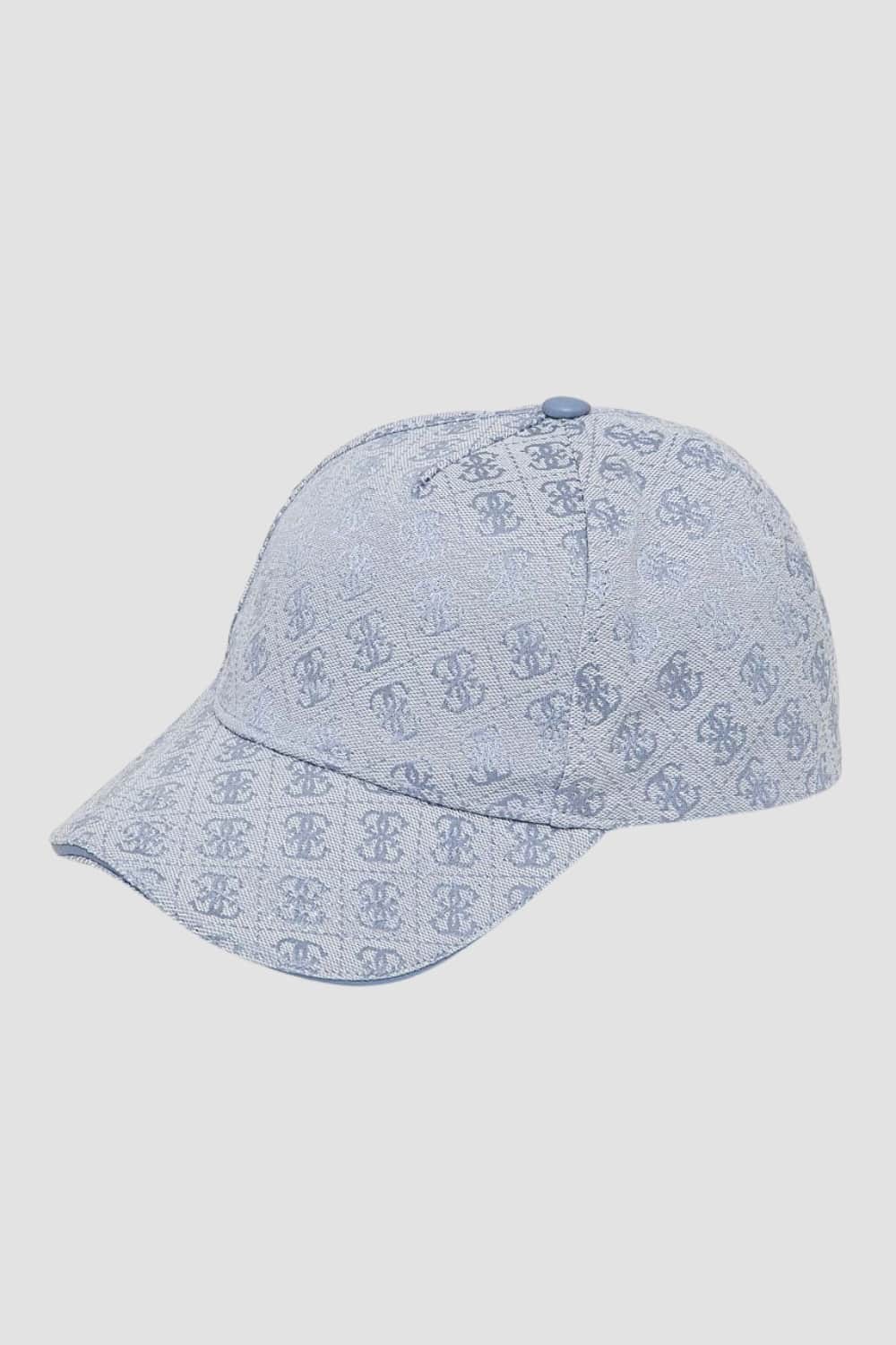 GUESS Błękitna logowana czapka Baseball Cap