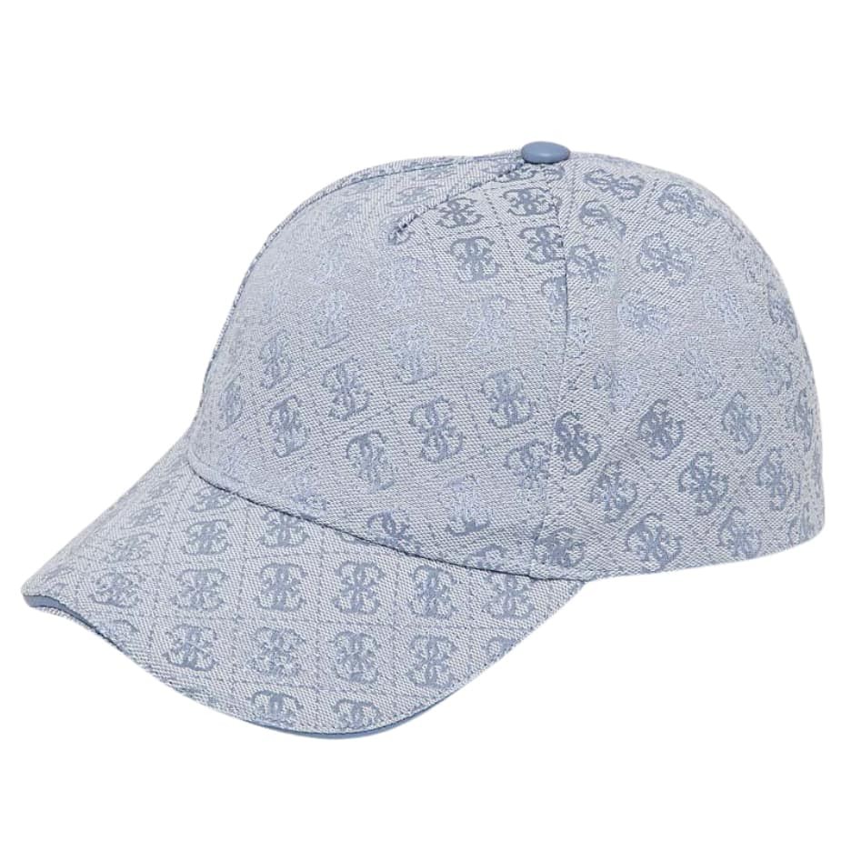 GUESS Błękitna logowana czapka Baseball Cap