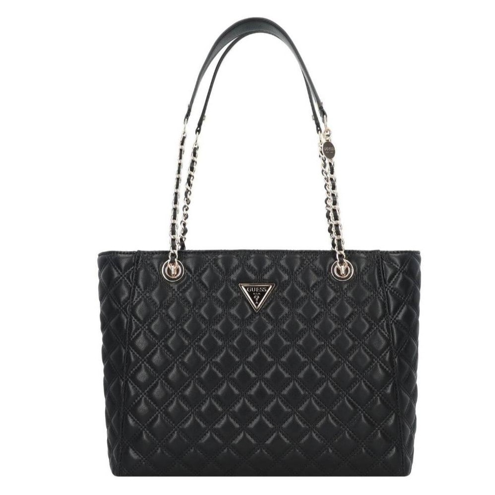 GUESS Black Giully Large Tote Shopper Bag