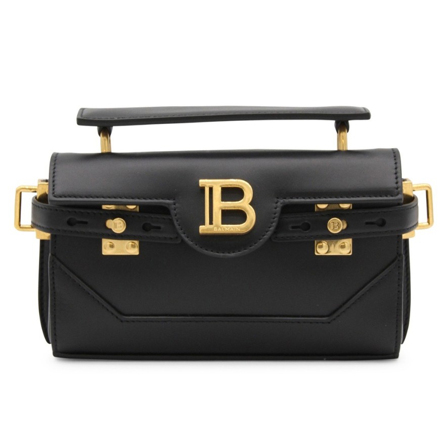 BALMAIN Black leather handbag