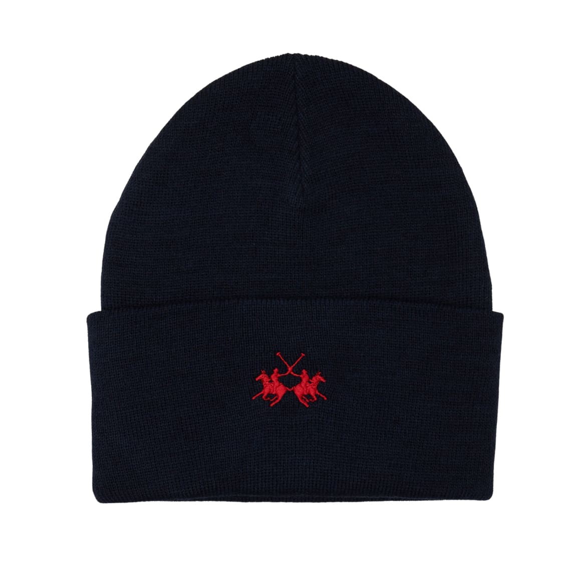 LA MARTINA Granatowa czapka beanie