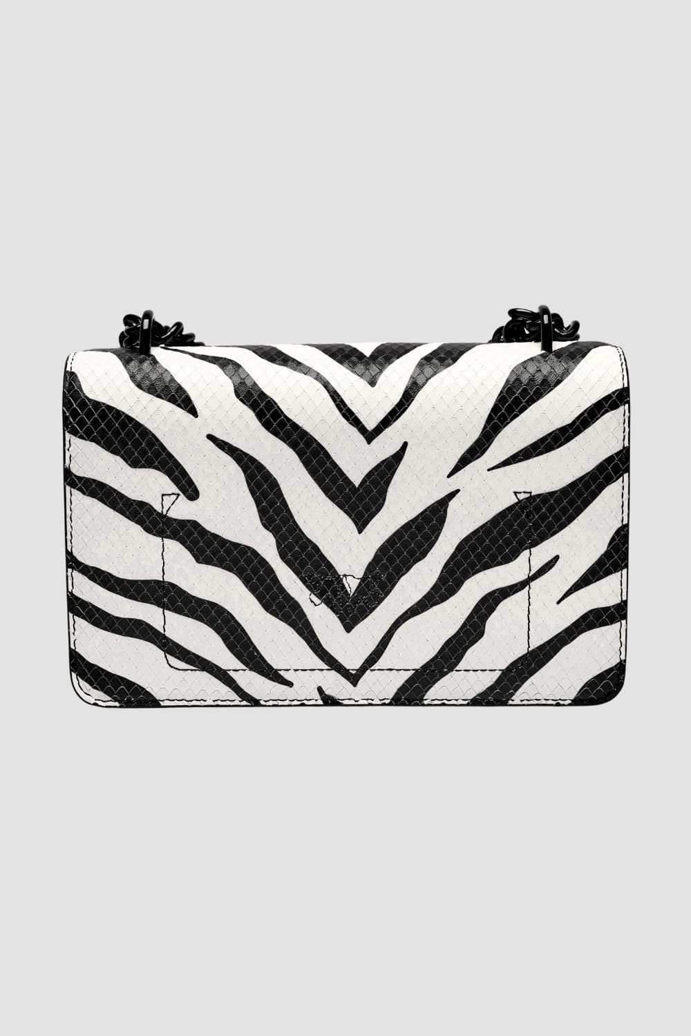 PINKO Black and White Love One Mini DC Handbag