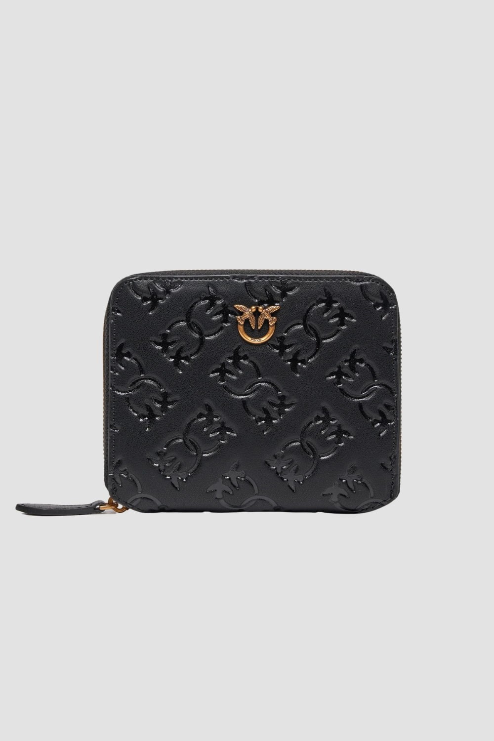 PINKO Black Taylor Zip Around Wallet