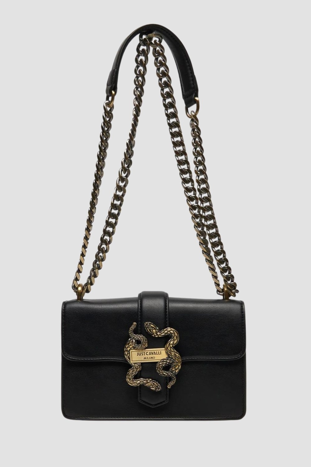 JUST CAVALLI Black Handbag Range A New Iconic Snakes - Style 9