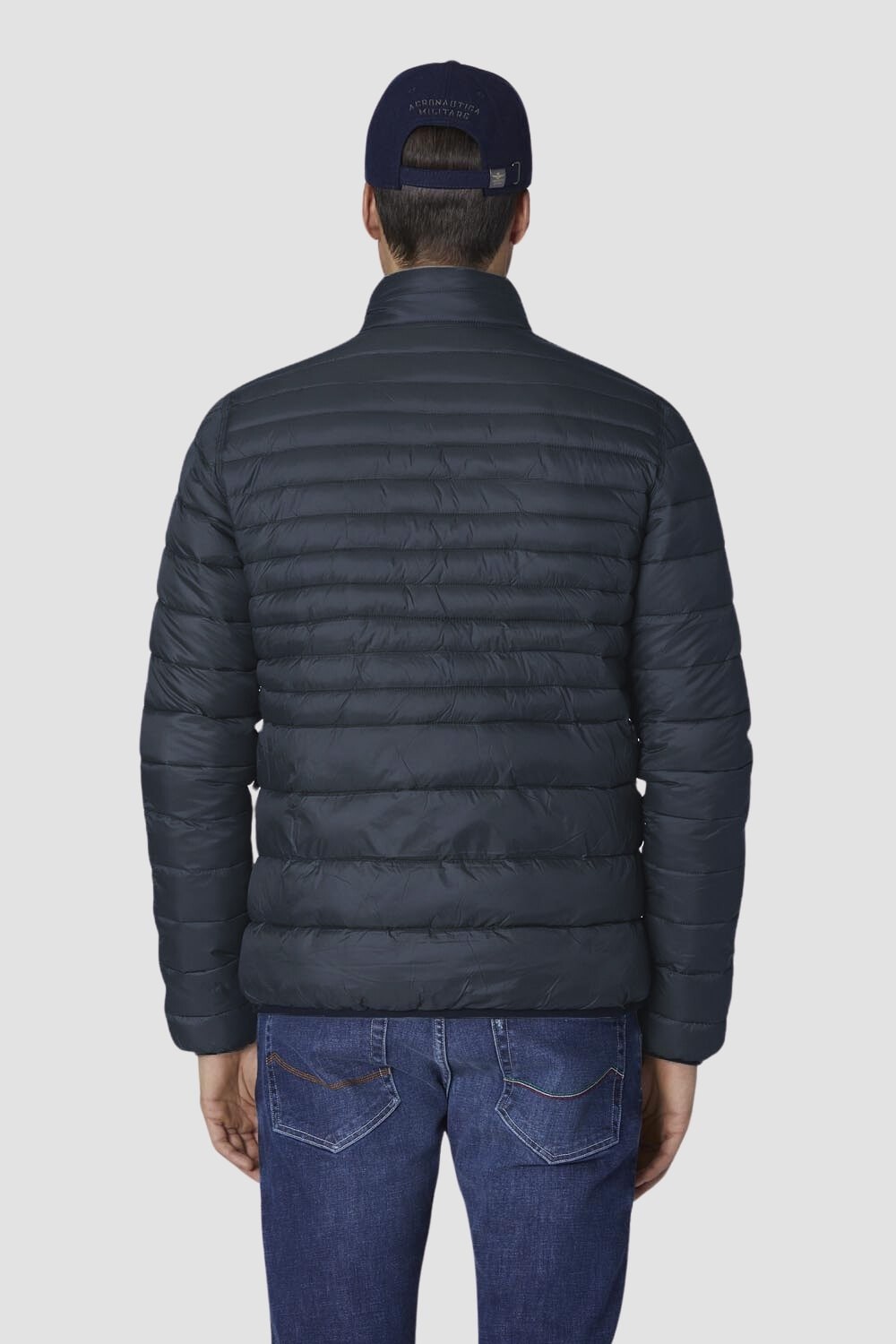 AERONAUTICA MILITARE Navy blue quilted jacket JACKET