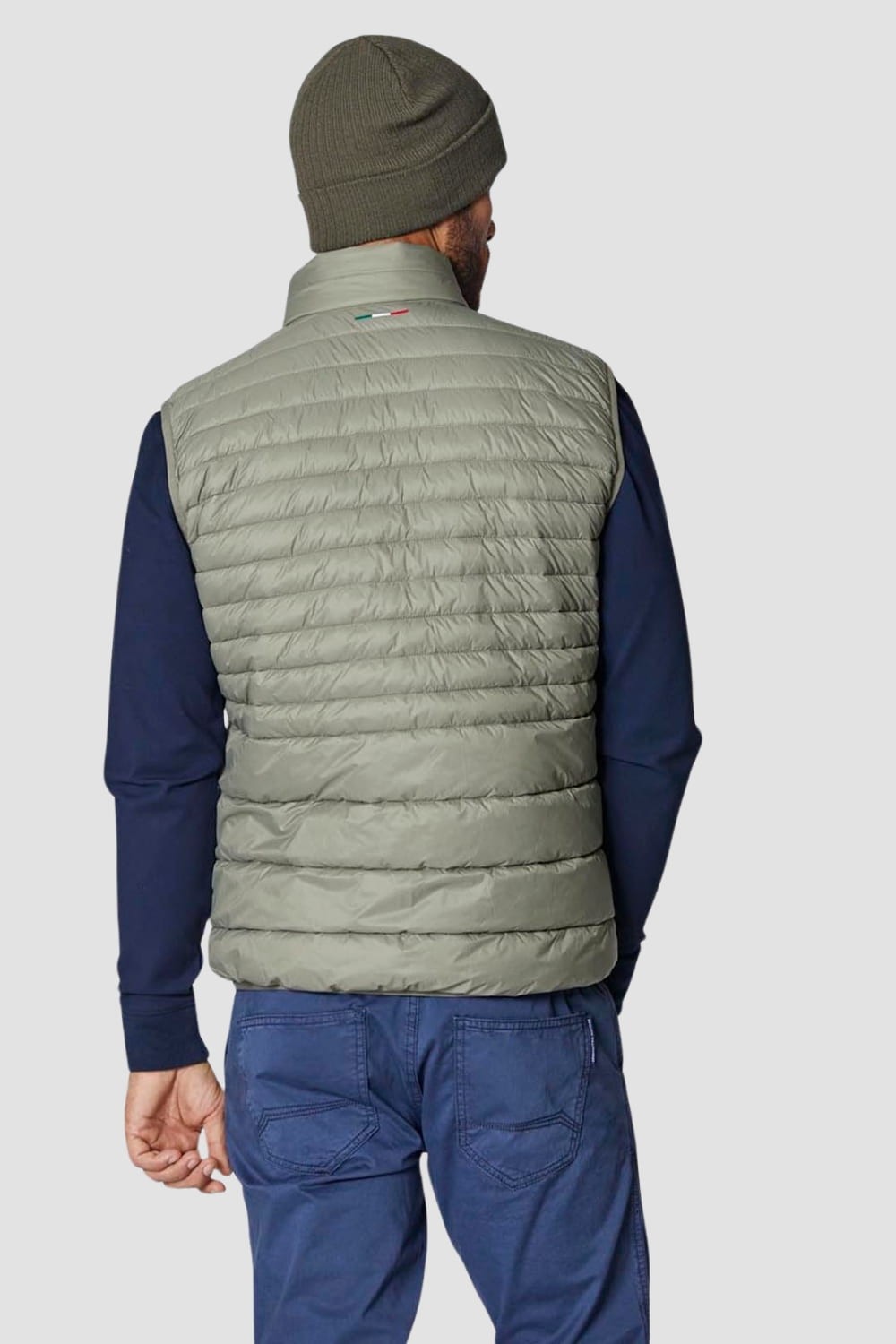 AERONAUTICA MILITARE Zielony bezrękawnik Ultralight Quilted Vest