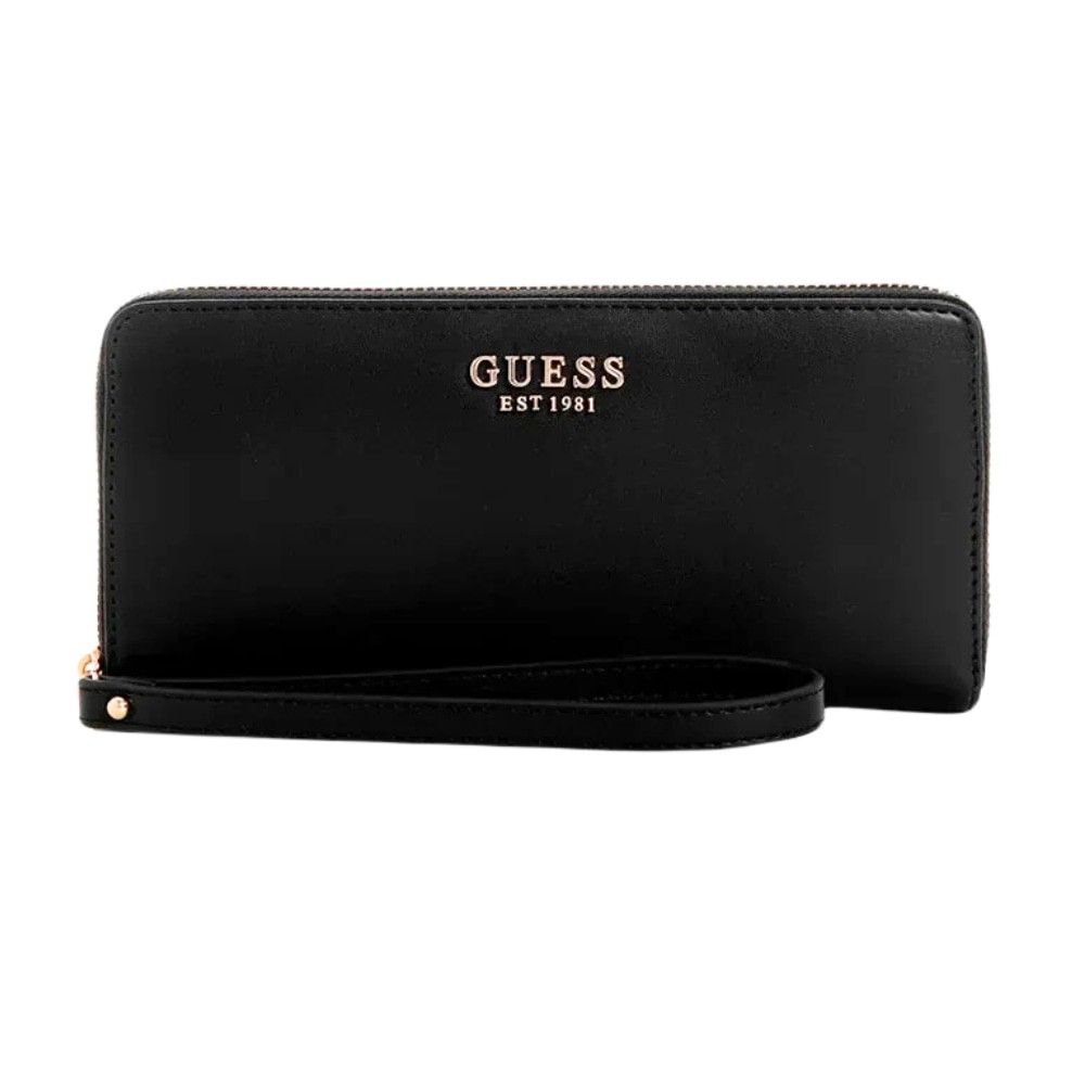 GUESS Black Laurel Slg Large Zip Round