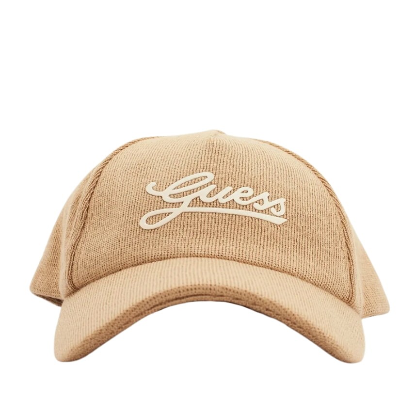 GUESS Beżowa czapka z daszkiem Baseball Cap
