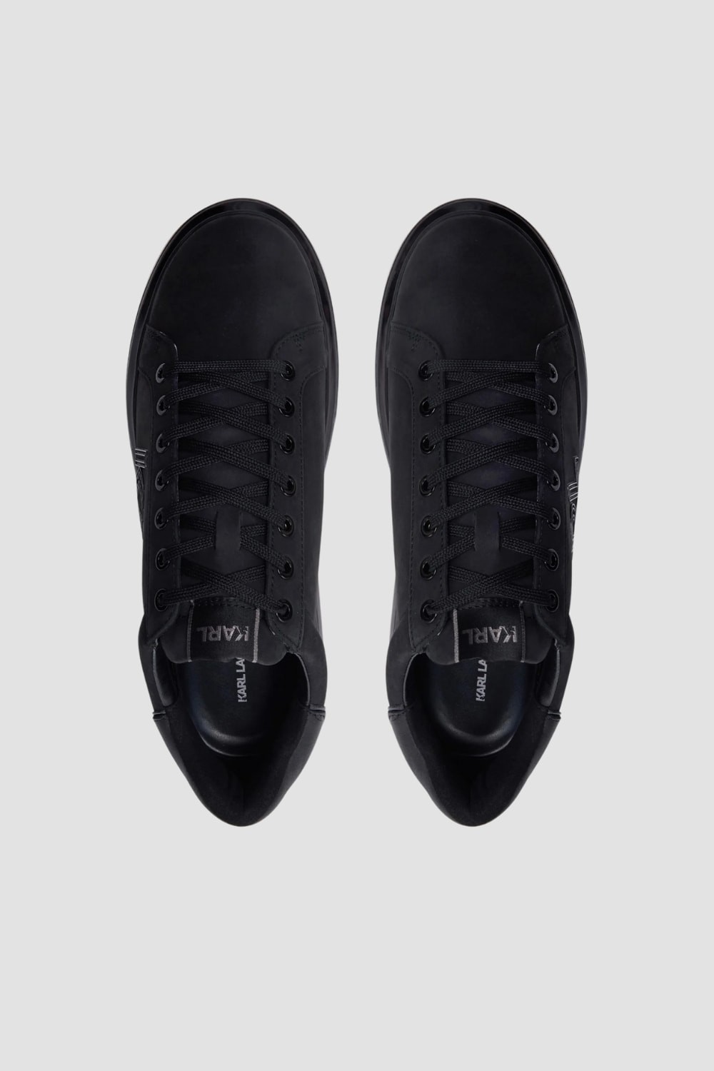 KARL LAGERFELD Czarne sneakersy KAPRI KUSHION Deco Line Lo Lace