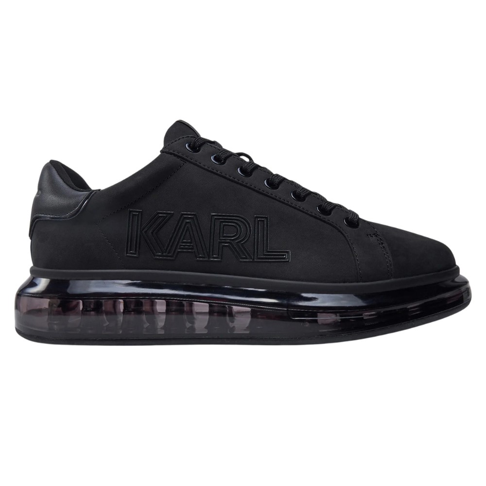 KARL LAGERFELD Czarne sneakersy KAPRI KUSHION Deco Line Lo Lace