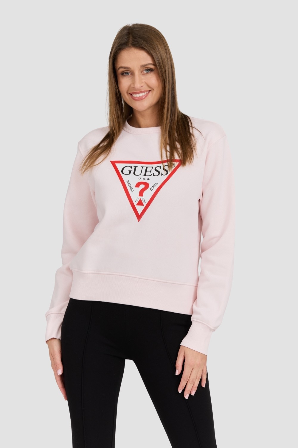 GUESS Roz femei mari logo-ul Original Fleece hanorac