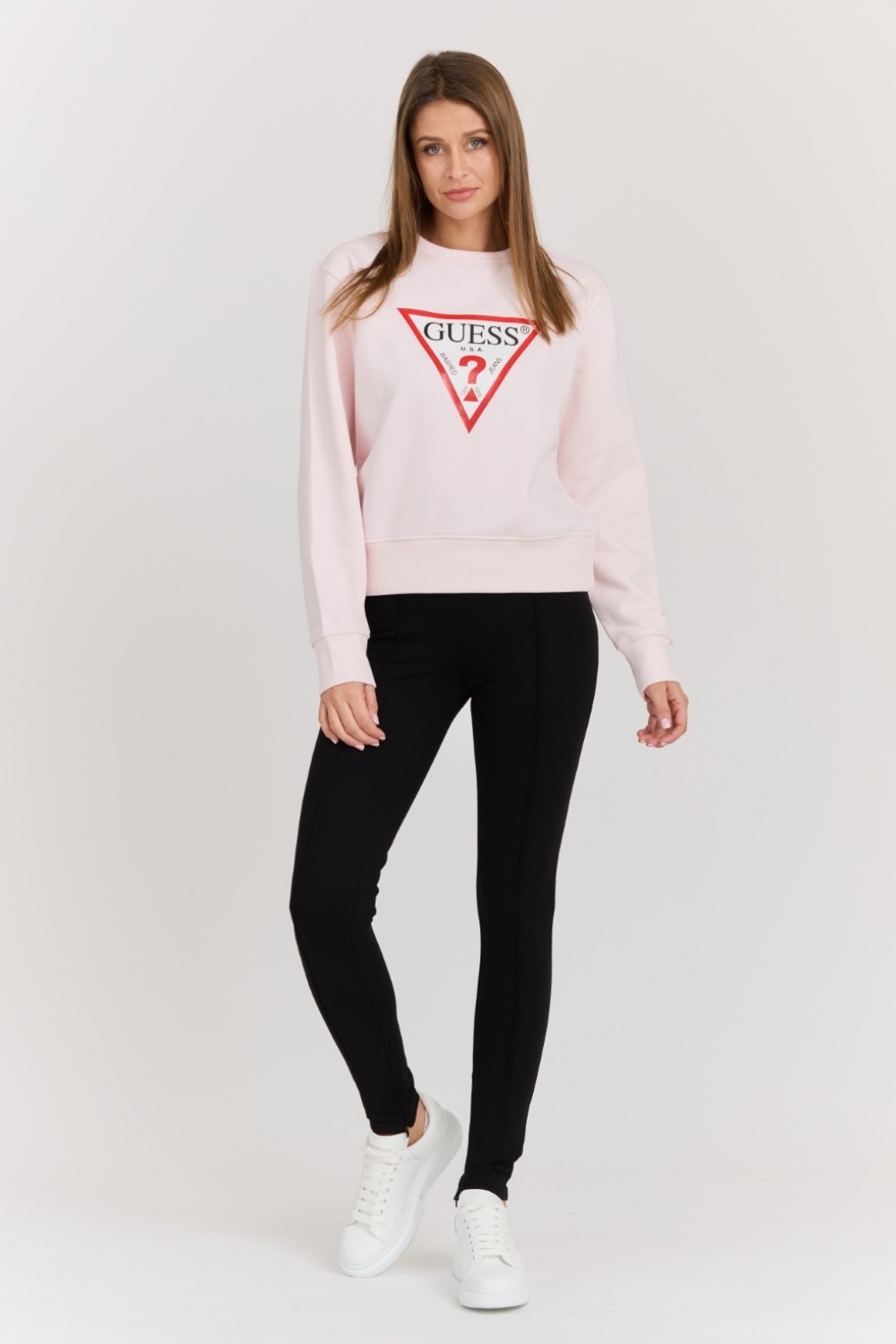 GUESS Roz femei mari logo-ul Original Fleece hanorac