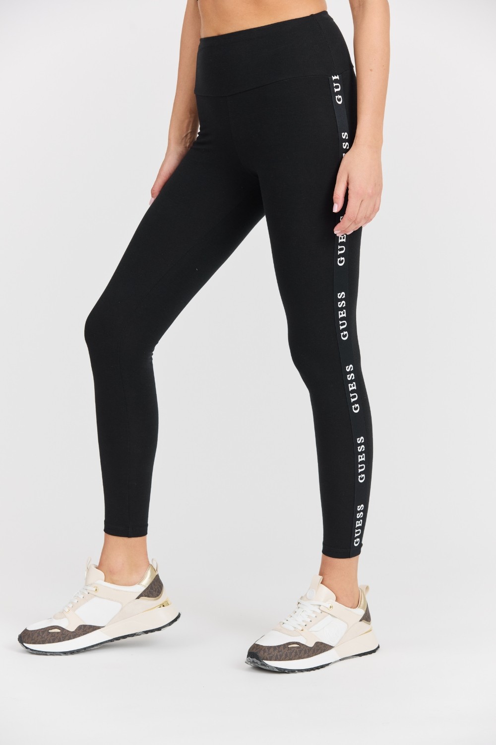 GUESS Damskie czarne legginsy Aline