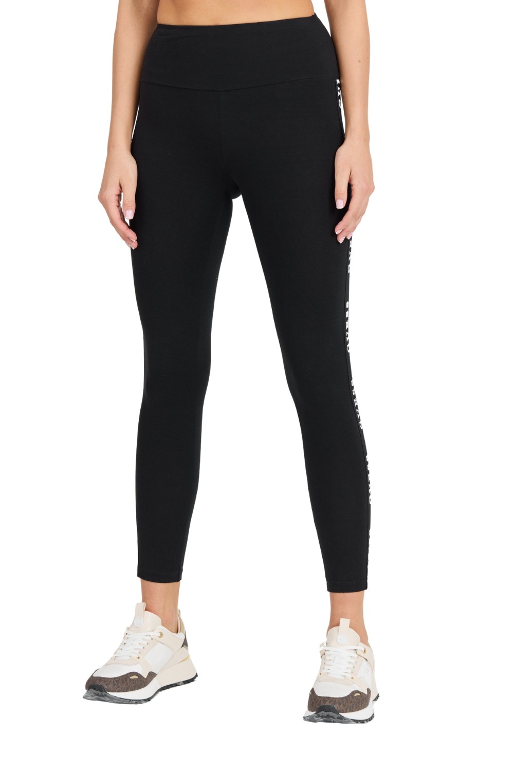 GUESS Damskie czarne legginsy Aline