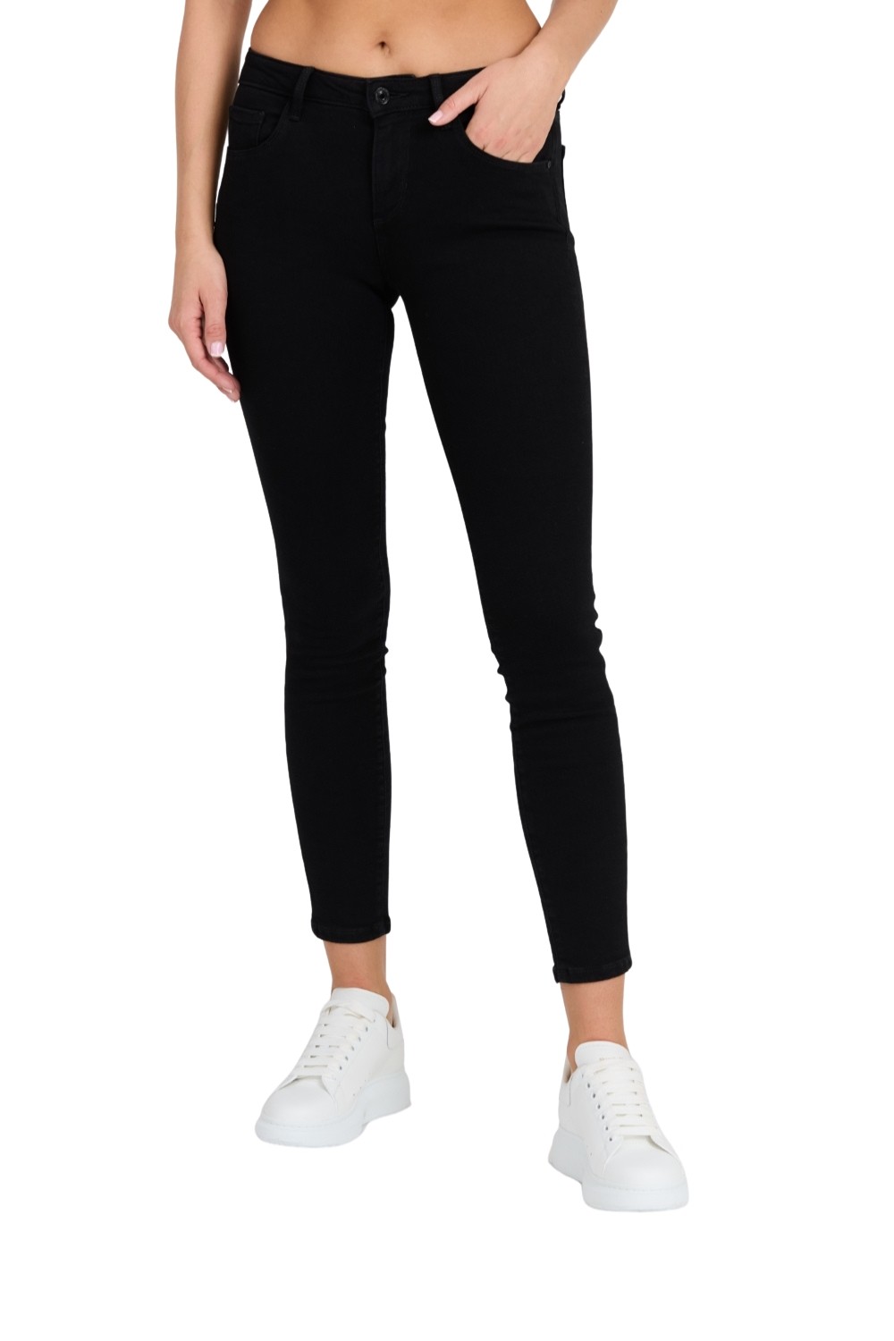 GUESS Czarne damskie jeansy Annette