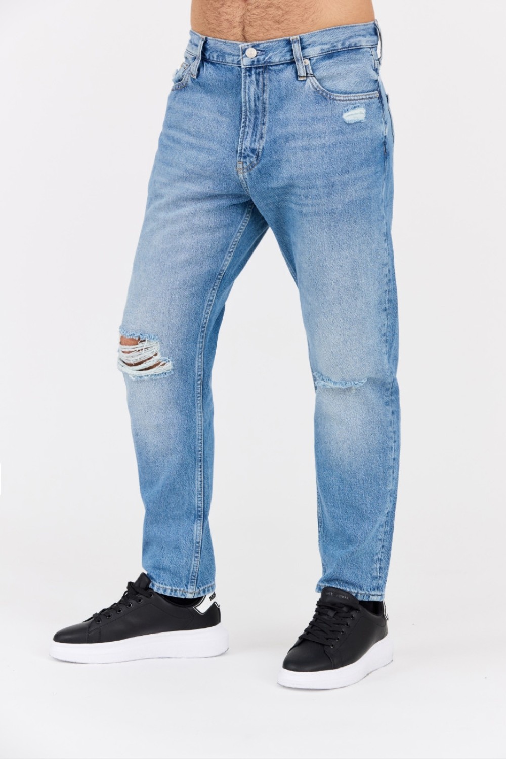 CALVIN KLEIN Blue men's Dad Jean jeans