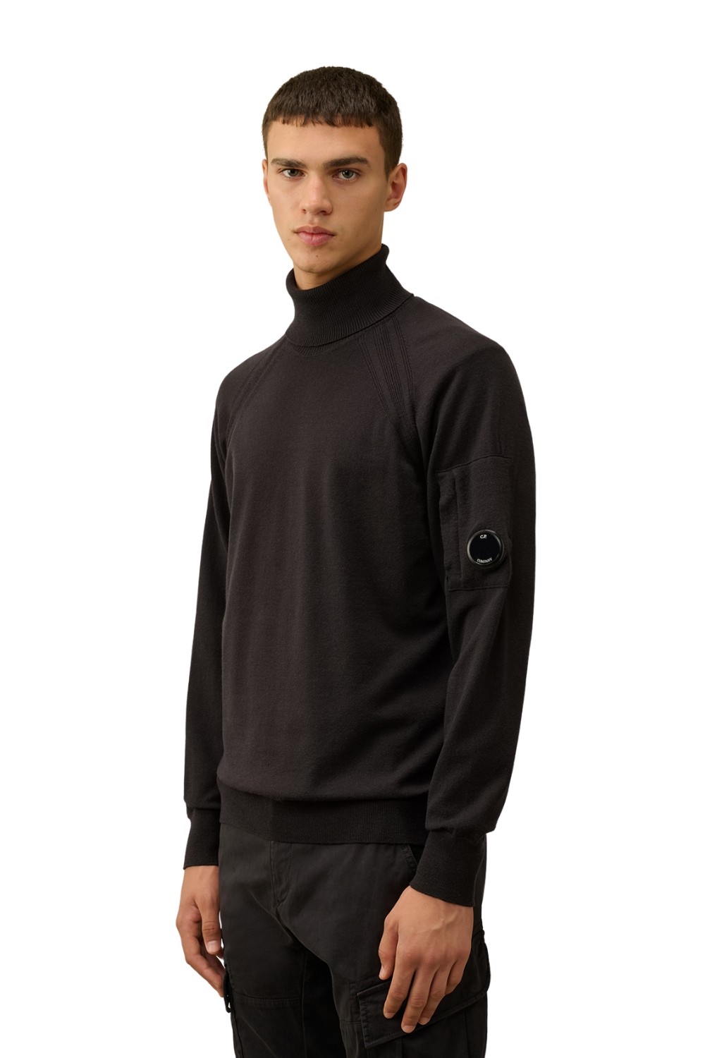 C.P. COMPANY Black Men's Turtle Neck Turtleneck