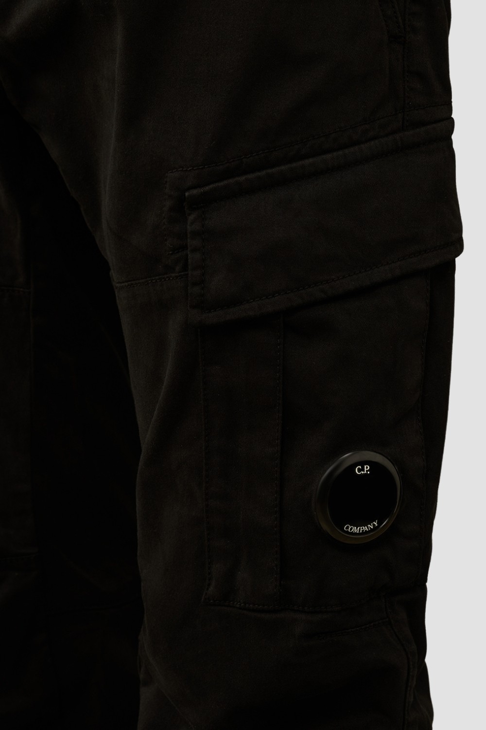 C.P. COMPANY Czarne męskie spodnie Cargo Pant